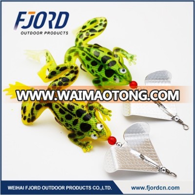 FJORD 16g 80mm Classic Flexible Soft Lure Lead Head Hook Frog Soft Fishing Lures